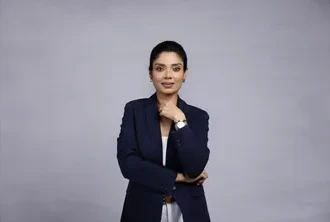 Barkha Agarwal in the studio